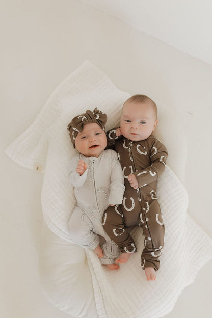 Bamboo Zip Pajamas | Howdy Pajamas forever french baby 