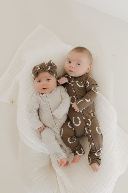 Bamboo Zip Pajamas | Howdy Pajamas forever french baby 