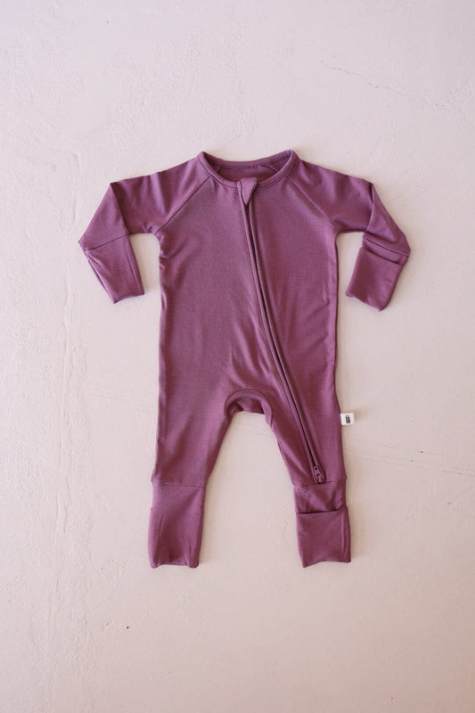 Bamboo Zip Pajamas | Amethyst pajamas forever french baby 