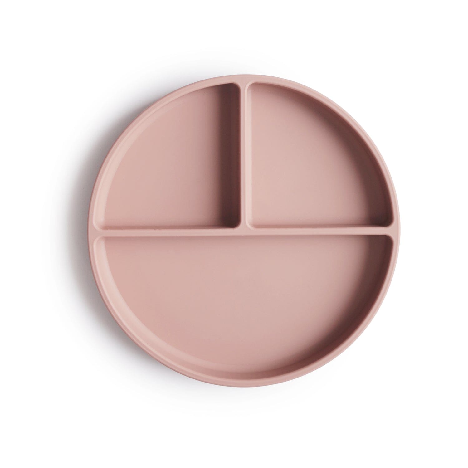 Silicone Suction Plate silicone tableware Mushie Blush 