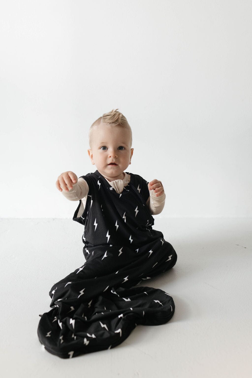 Bamboo Sleep Sack | Midnight Lightning Bolt sleep sack forever french baby 