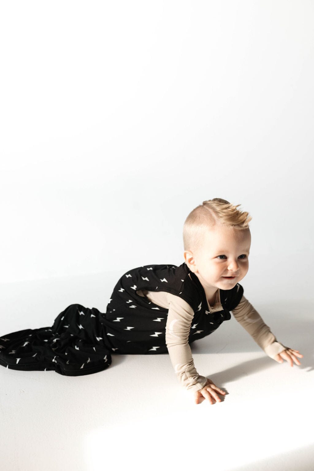 Bamboo Sleep Sack | Midnight Lightning Bolt sleep sack forever french baby 