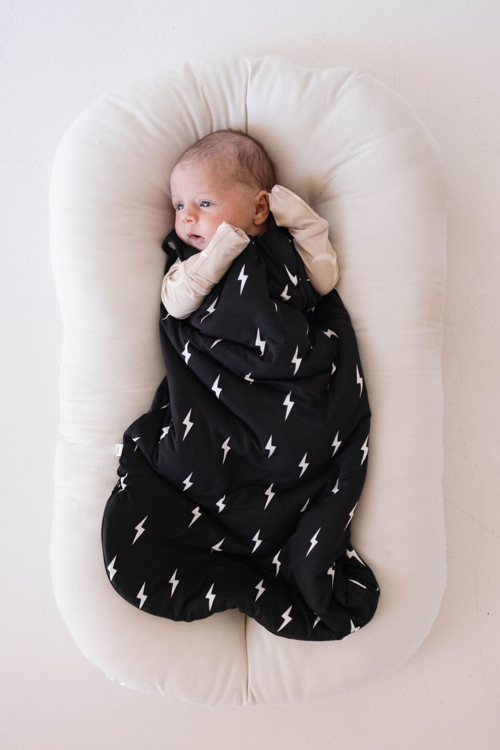 Bamboo Sleep Sack | Midnight Lightning Bolt sleep sack forever french baby 