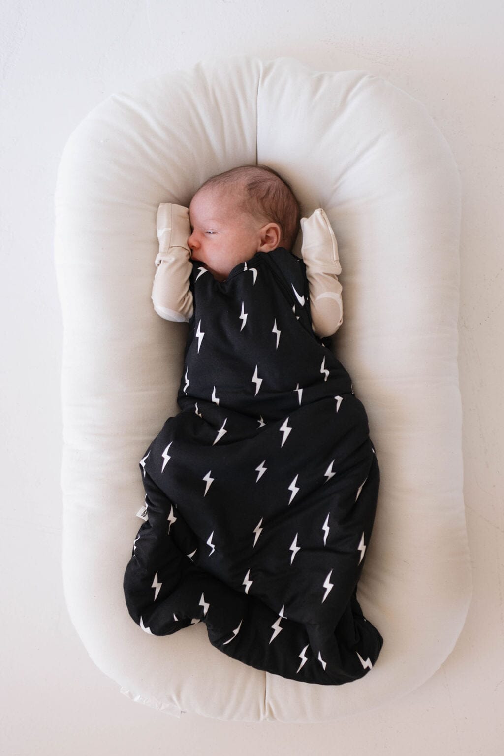 Bamboo Sleep Sack | Midnight Lightning Bolt sleep sack forever french baby 