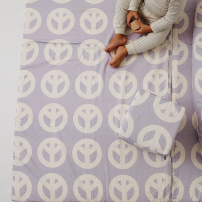 Peace Sign Organic Cotton Mat