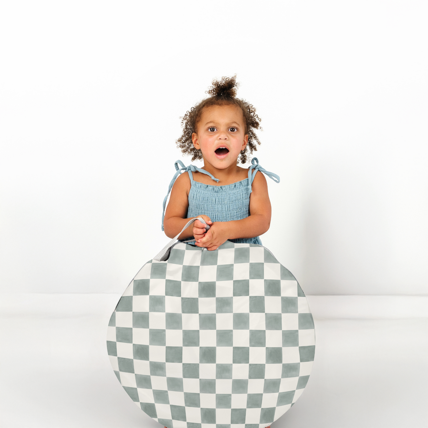 Checker Matcha Play Tent