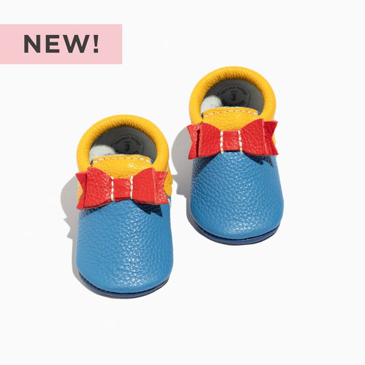 Disney Snow White Bow Baby Shoe Bow Mocc Soft Sole 