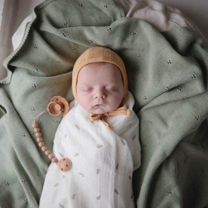 Organic Cotton Muslin Swaddle Blanket