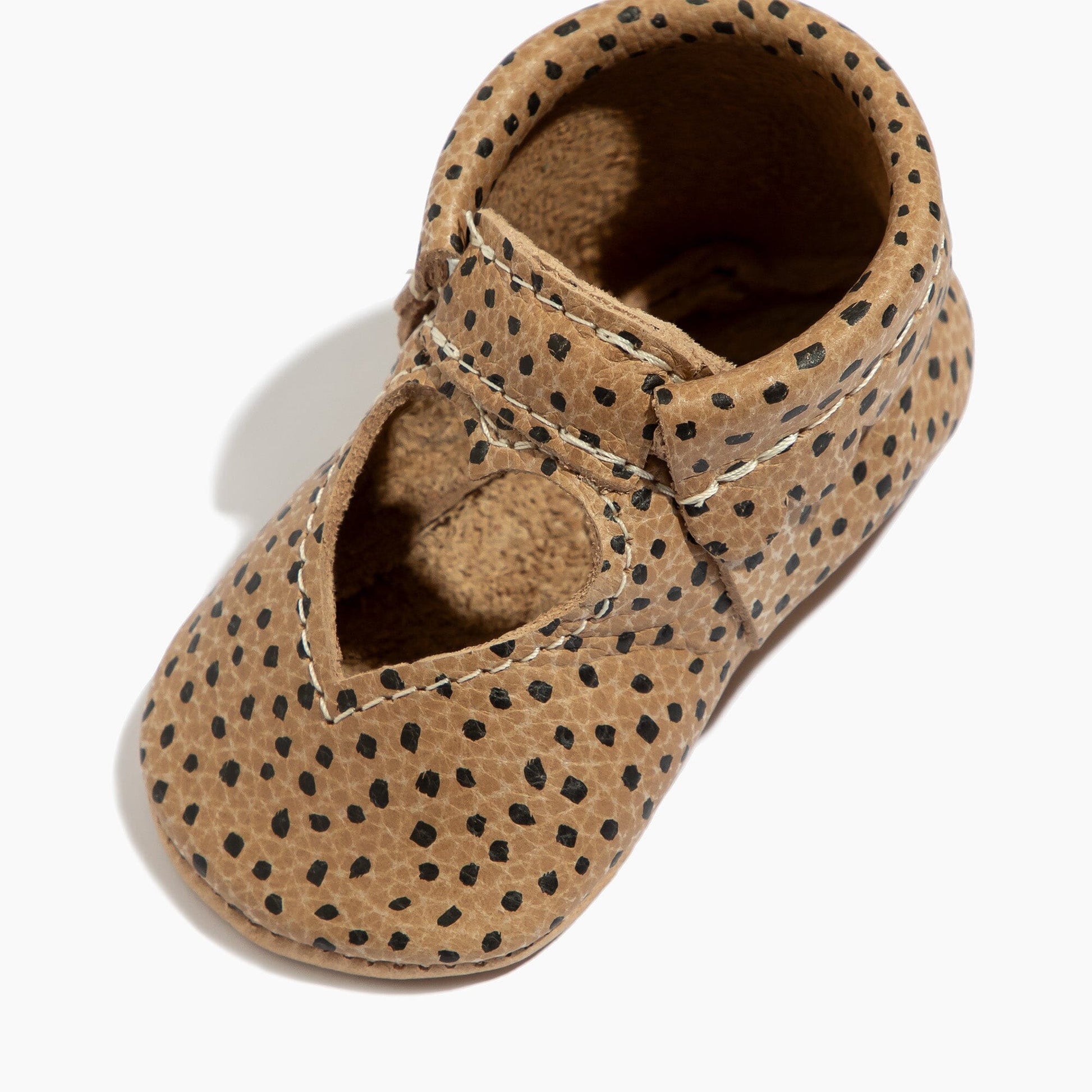 Almond Speckles Sweetheart Ballet Flat Baby Shoe Sweetheart Ballet Flat Soft Sole 