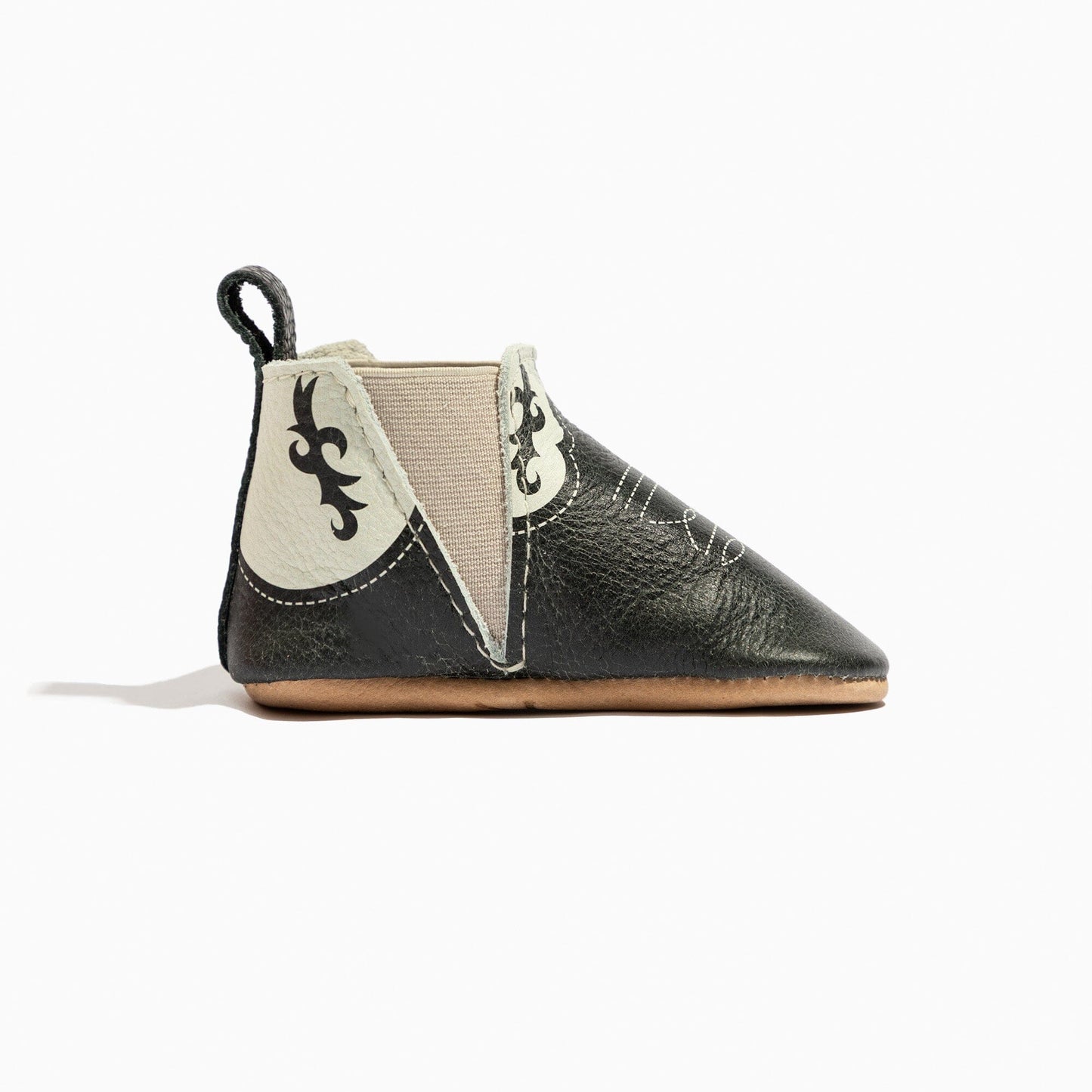 Ebony Cowboy Chelsea Boot Baby Shoe Chelsea Boot Soft Sole 