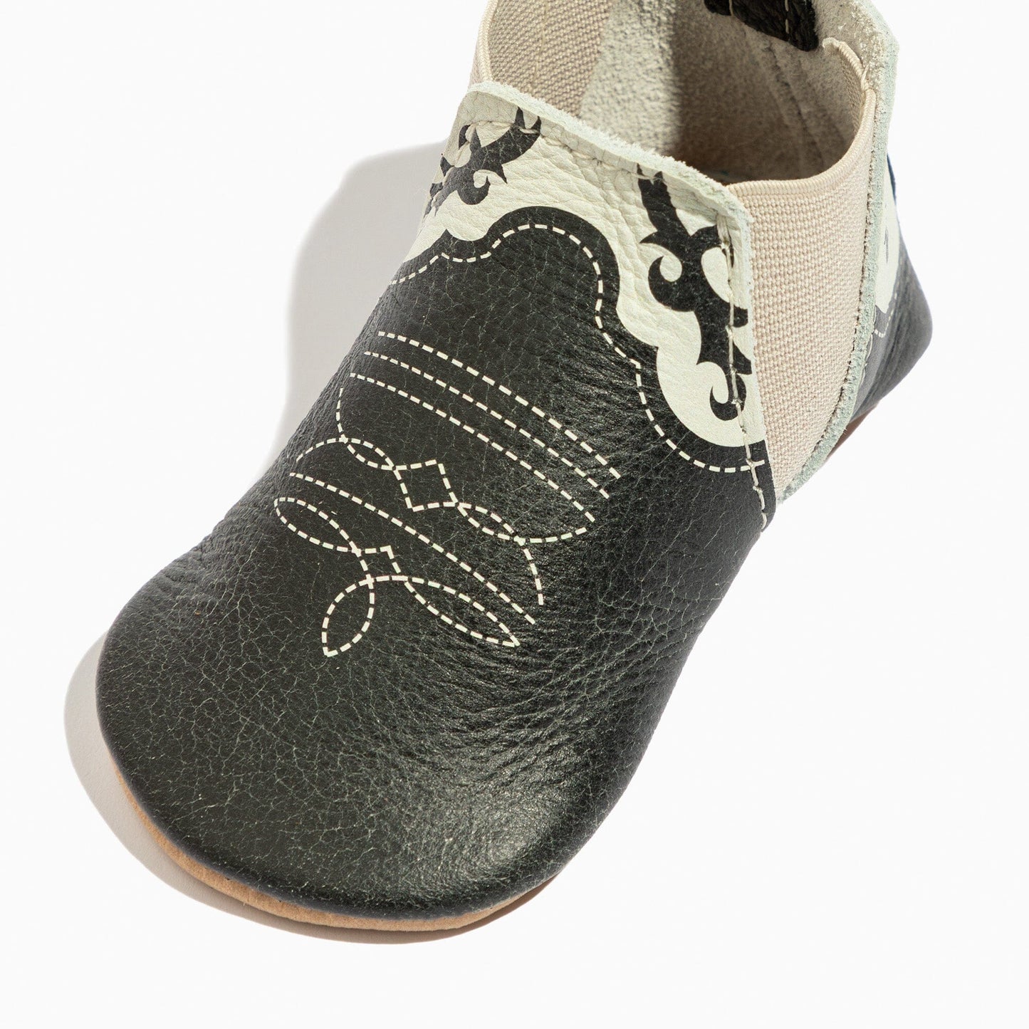 Ebony Cowboy Chelsea Boot Baby Shoe Chelsea Boot Soft Sole 
