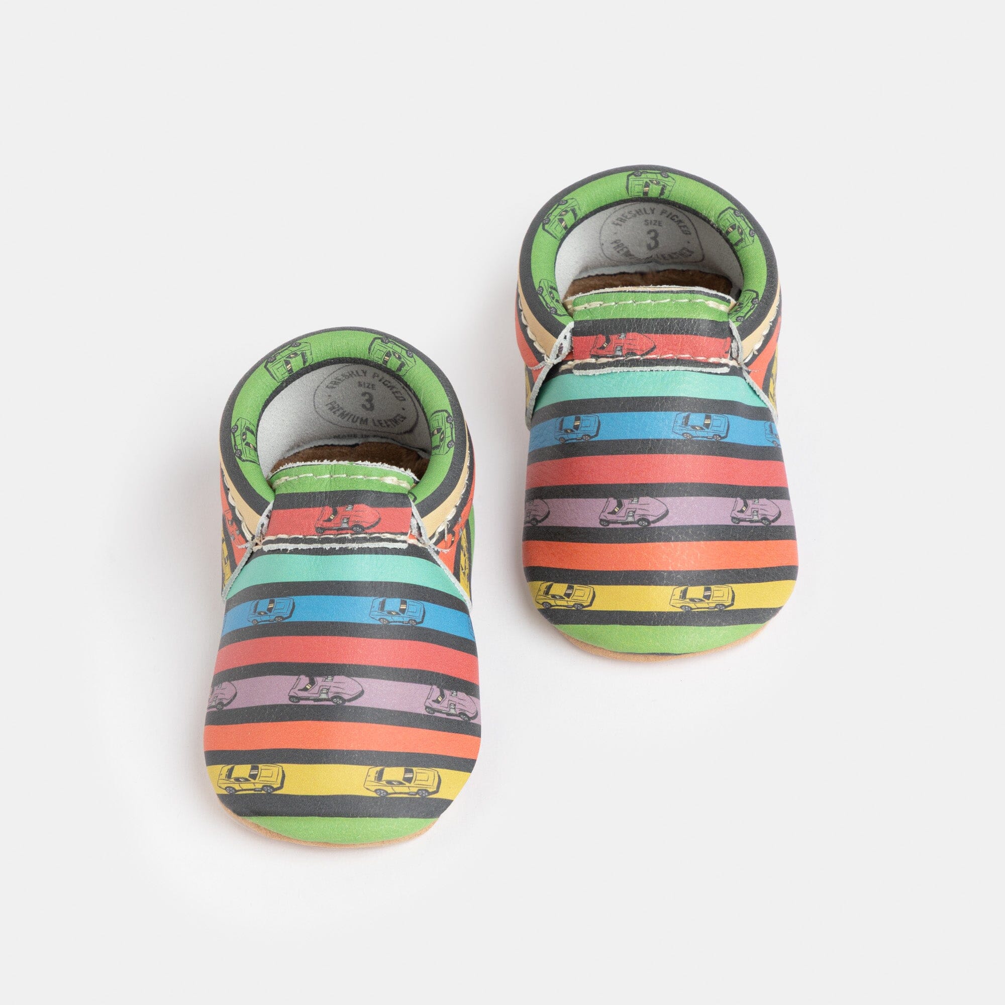 Rainbow Hot Wheels™ City Baby Shoes City Mocc Soft Sole 