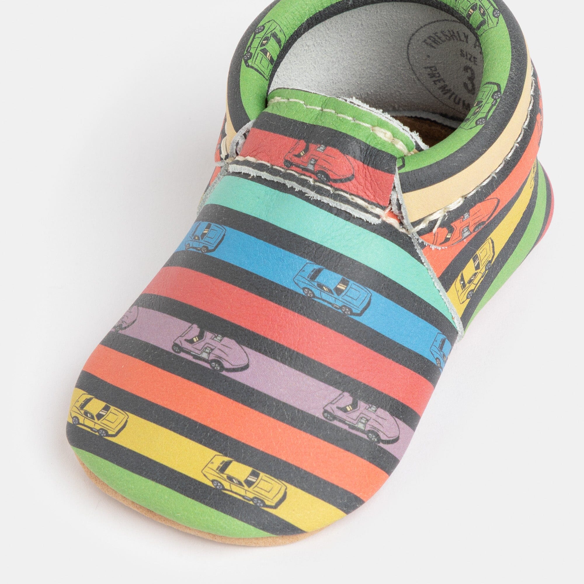 Rainbow Hot Wheels™ City Baby Shoes City Mocc Soft Sole 