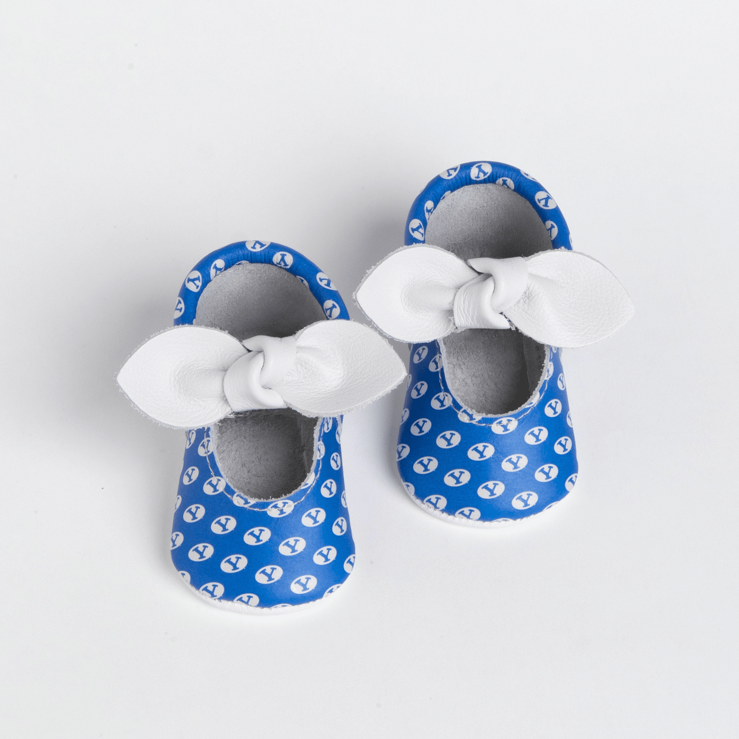 Brigham Young University® Knotted Bow Baby Shoes Knotted Bow Mocc Soft Sole 