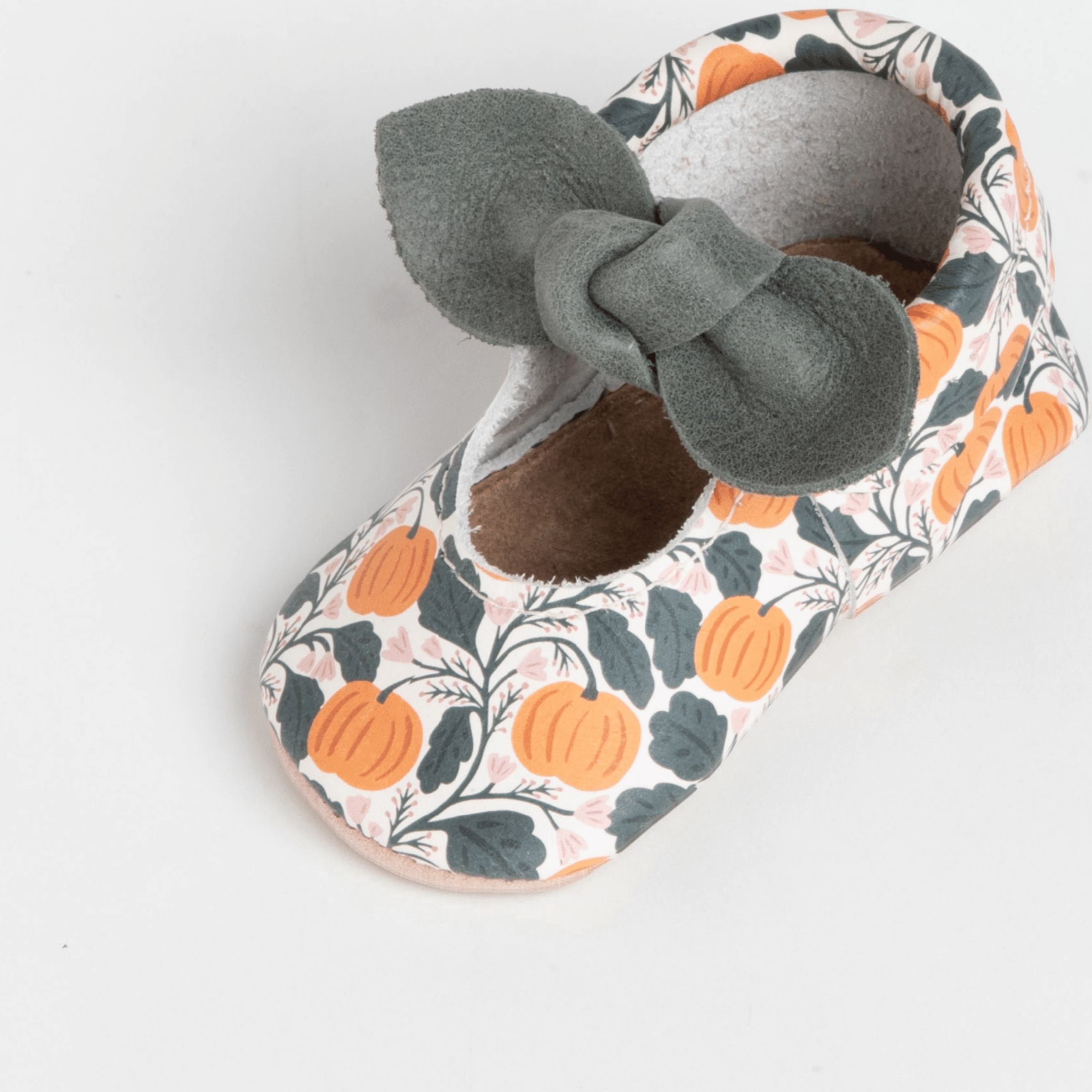 Pumpkin Patch Knotted Bow Baby Shoe Knotted Bow Mocc Soft Sole 