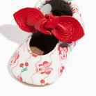 Disney Cherry Minnie Mouse Knotted Bow Baby Shoe Knotted Bow Mocc Soft Sole 