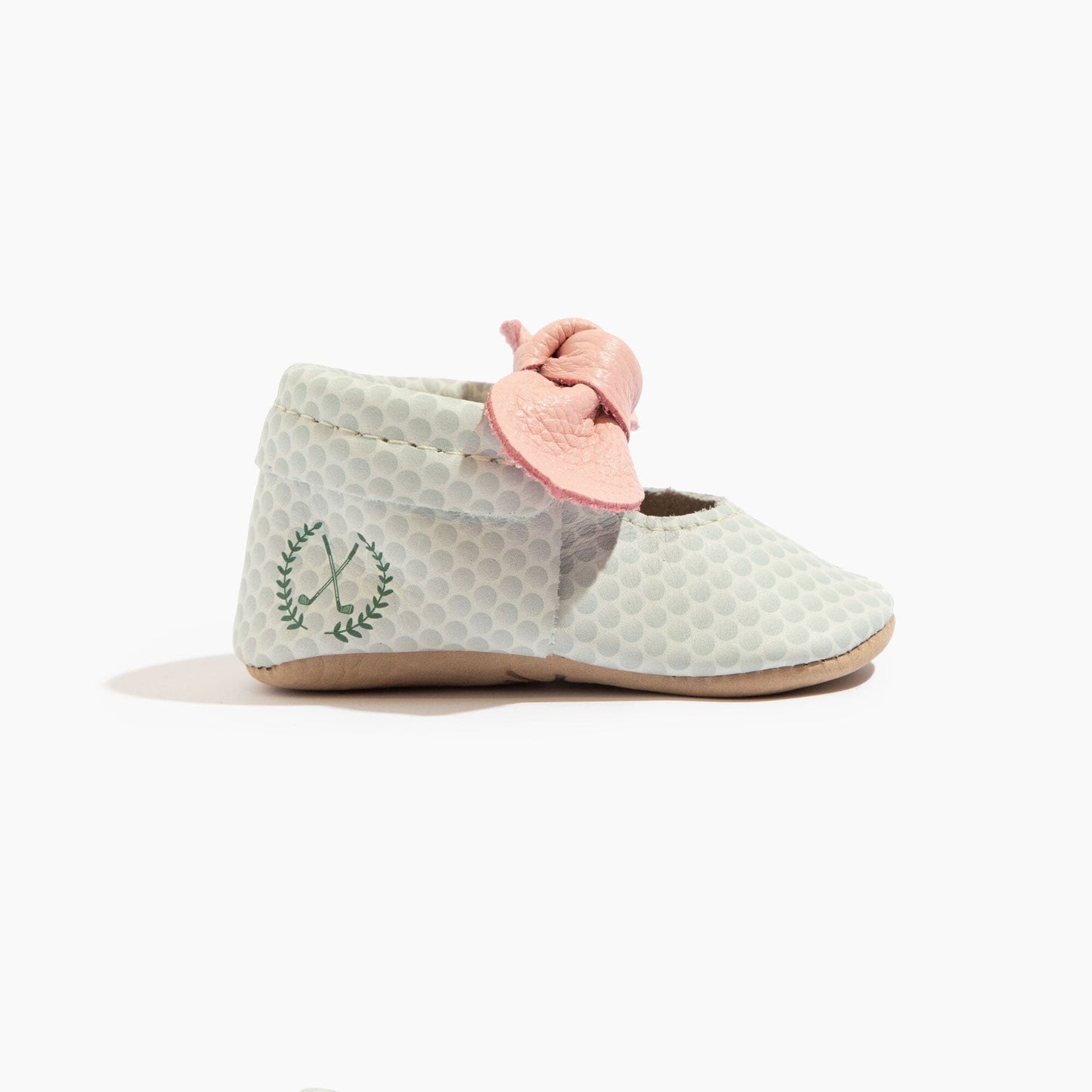 Birdie Knotted Bow Baby Shoe Knotted Bow Mocc Soft Sole 