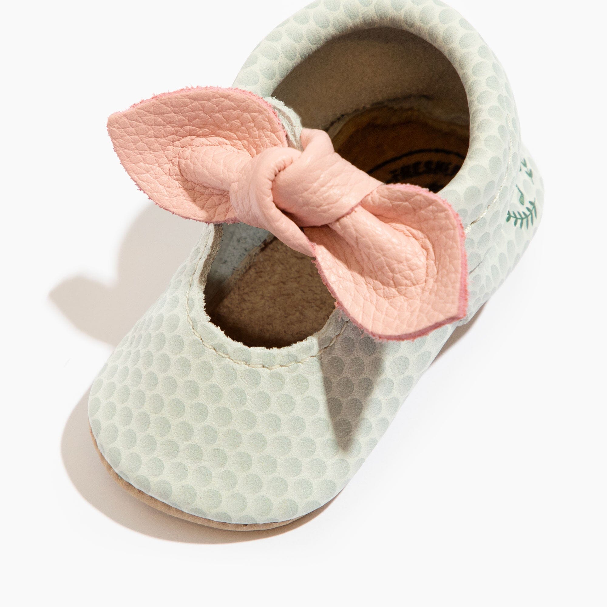 Birdie Knotted Bow Baby Shoe Knotted Bow Mocc Soft Sole 