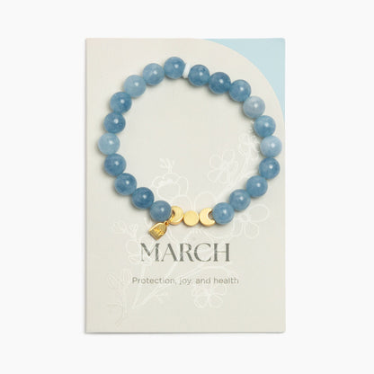 March Birthstone Bracelet Birthstone Bracelet Jewelry 