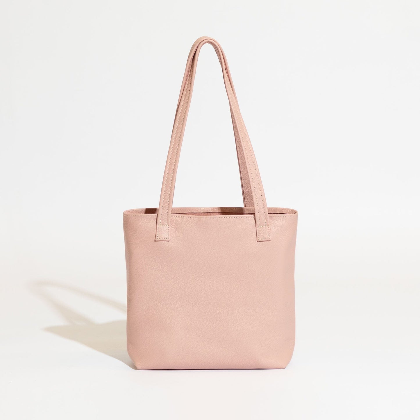 Blush Put A Bow On It Leather Tote Leather Tote In House Bag 