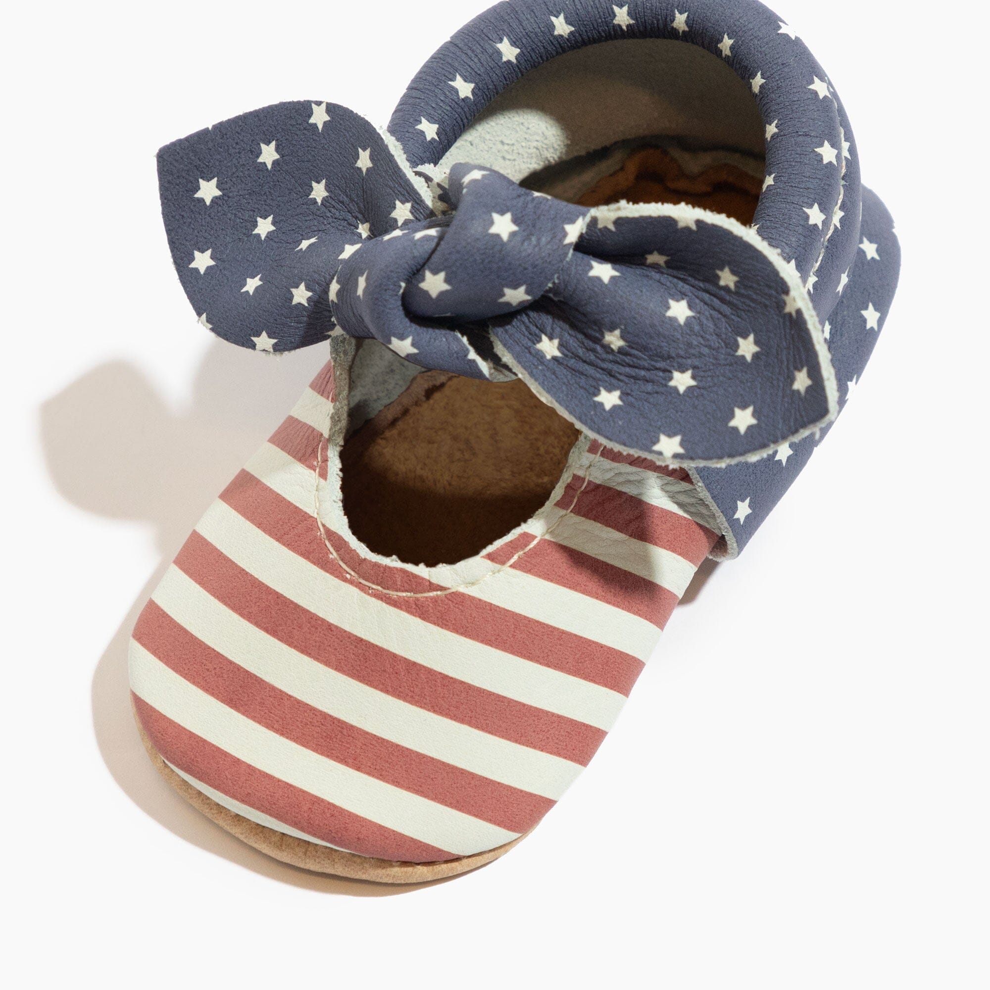 Born in the USA Knotted Bow Mocc Knotted Bow Mocc Soft Sole 