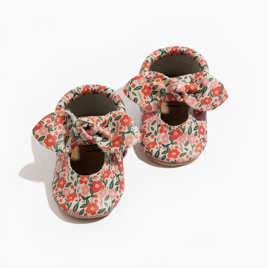 Bouquet Knotted Bow Baby Shoe Knotted Bow Mocc Soft Sole 