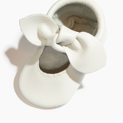 Bright White II Knotted Bow Mocc Knotted Bow Mocc Soft Sole 
