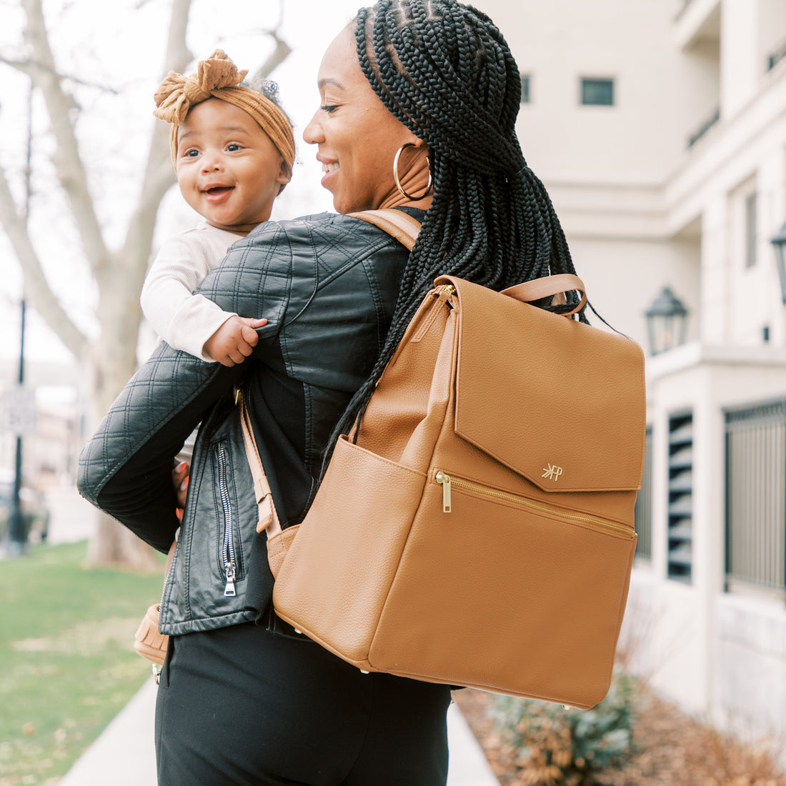 The Classic Diaper Bag | Vegan Leather Diaper Bag Backpacks – Freshly ...