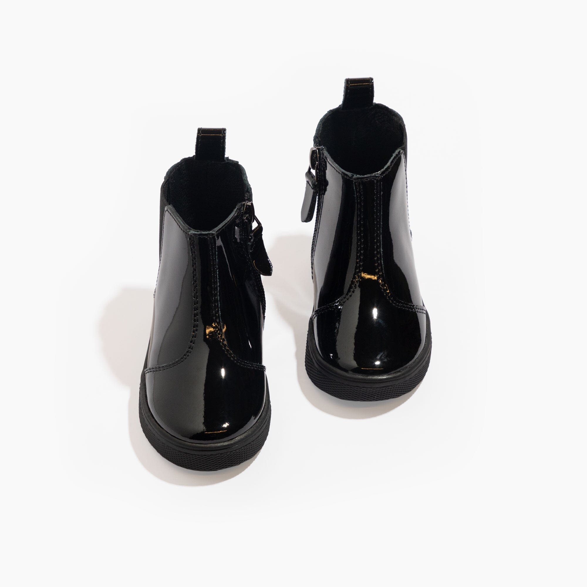 Infant black patent orders boots