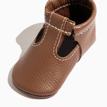 Chestnut T-Bar Baby Shoe T-Bar Soft Sole 