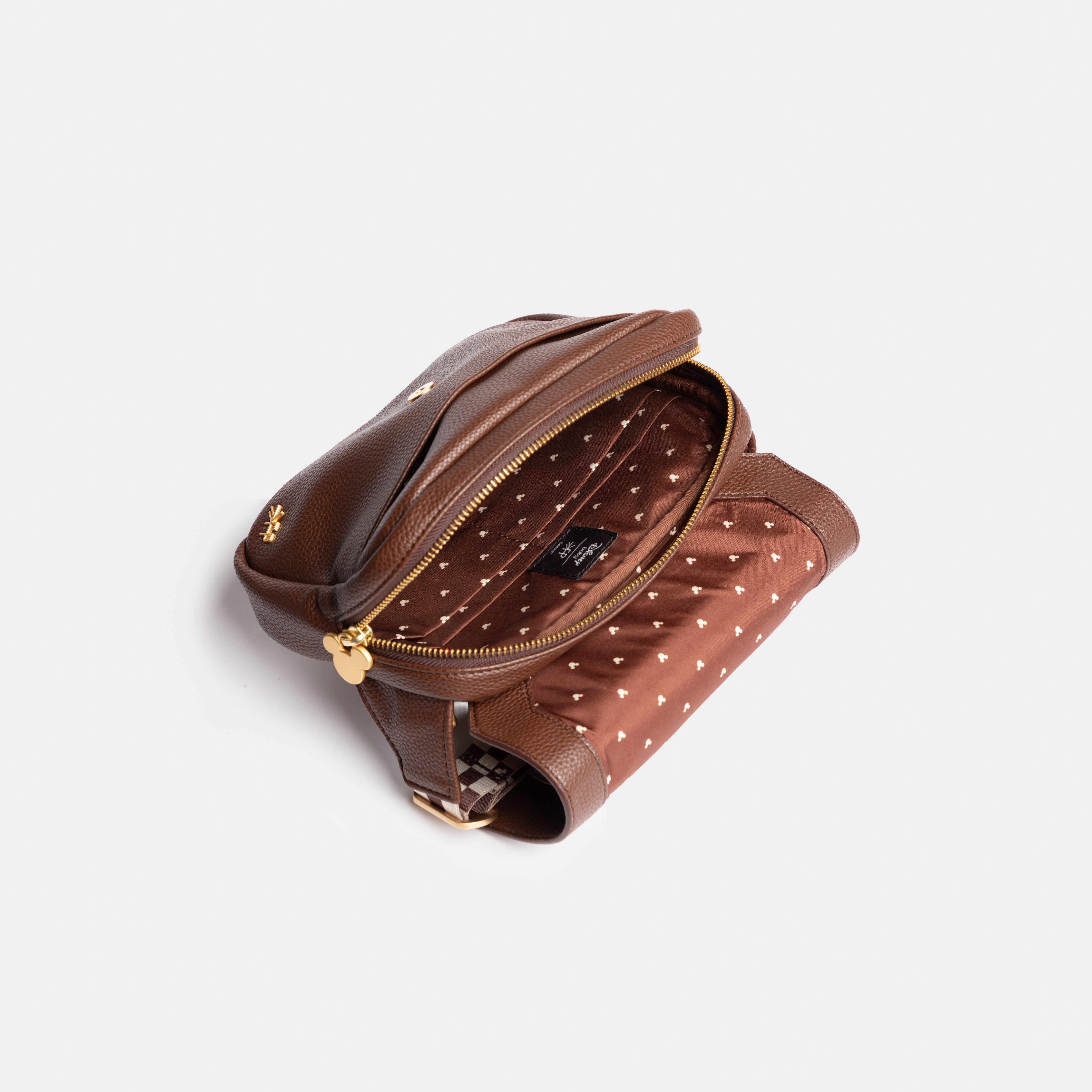 Disney Mocha Mickey Mouse Fanny Pack | Disney Crossbody Bag For
