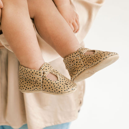 Almond Speckles Mary Jane Baby Shoe Mary Jane Soft Sole 