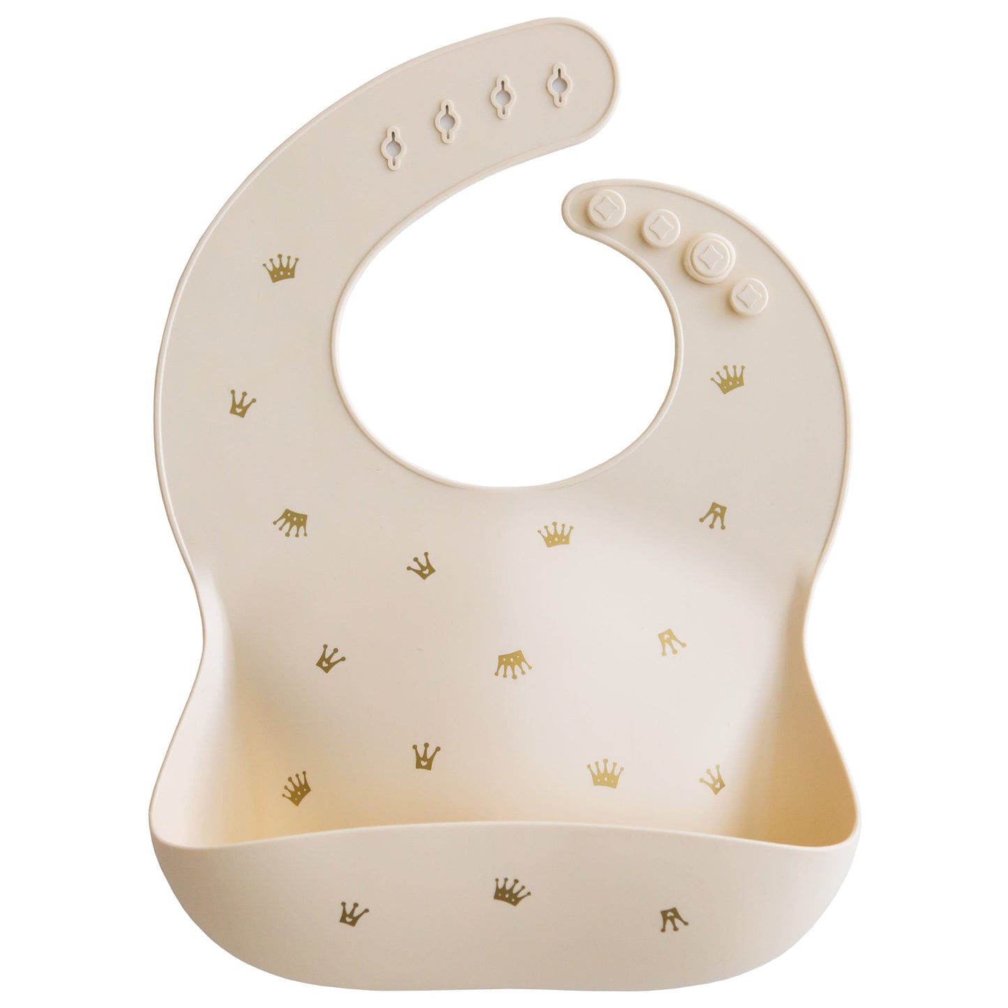 Silicone Baby Bib Silicone Bib Mushie Crowns 