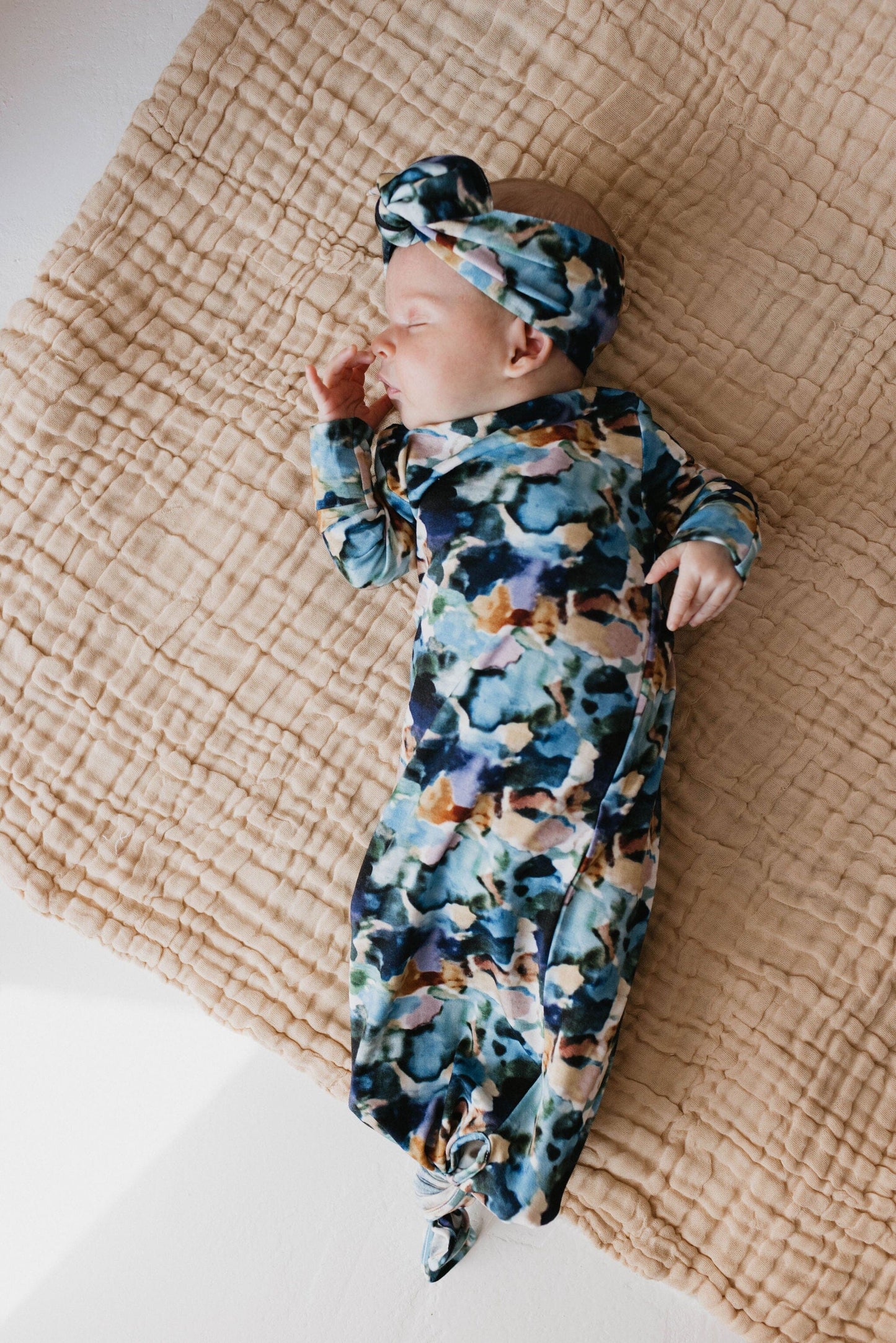 Bamboo Knotted Gown | Charli Print forever french baby 