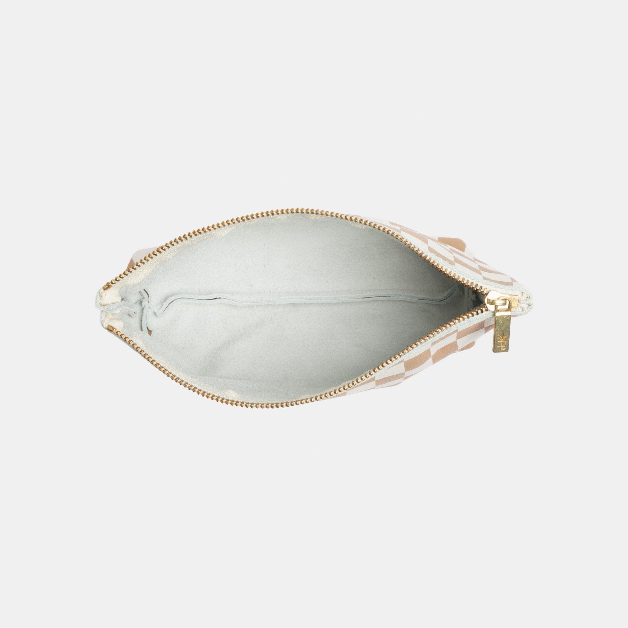 Tan Check Utility Pouch Utility Pouch In House Bag 