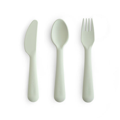 Dinnerware Cutlery Set Dinnerware Mushie Sage 