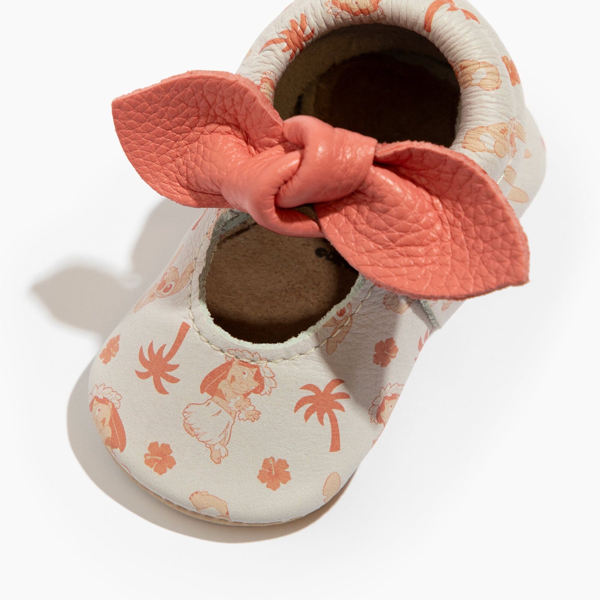 Disney Lilo Beachy Knotted Bow Baby Shoe Knotted Bow Mocc Soft Sole 