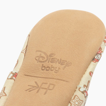 (Coming Soon) Disney Mickey and Minnie Gingerbread Shearling Baby Shoe Shearling Mocc Soft Sole 