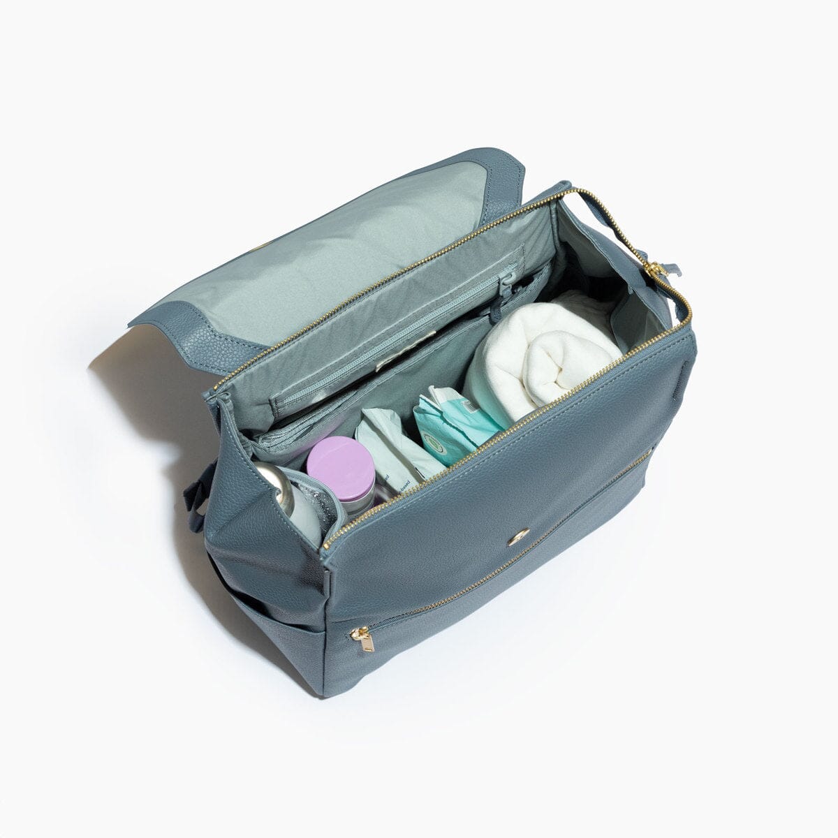 Dusty blue freshly deals picked diaper bag