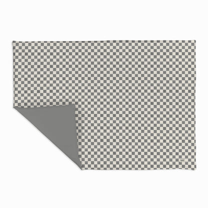 Checker Pepper Organic Cotton Mat