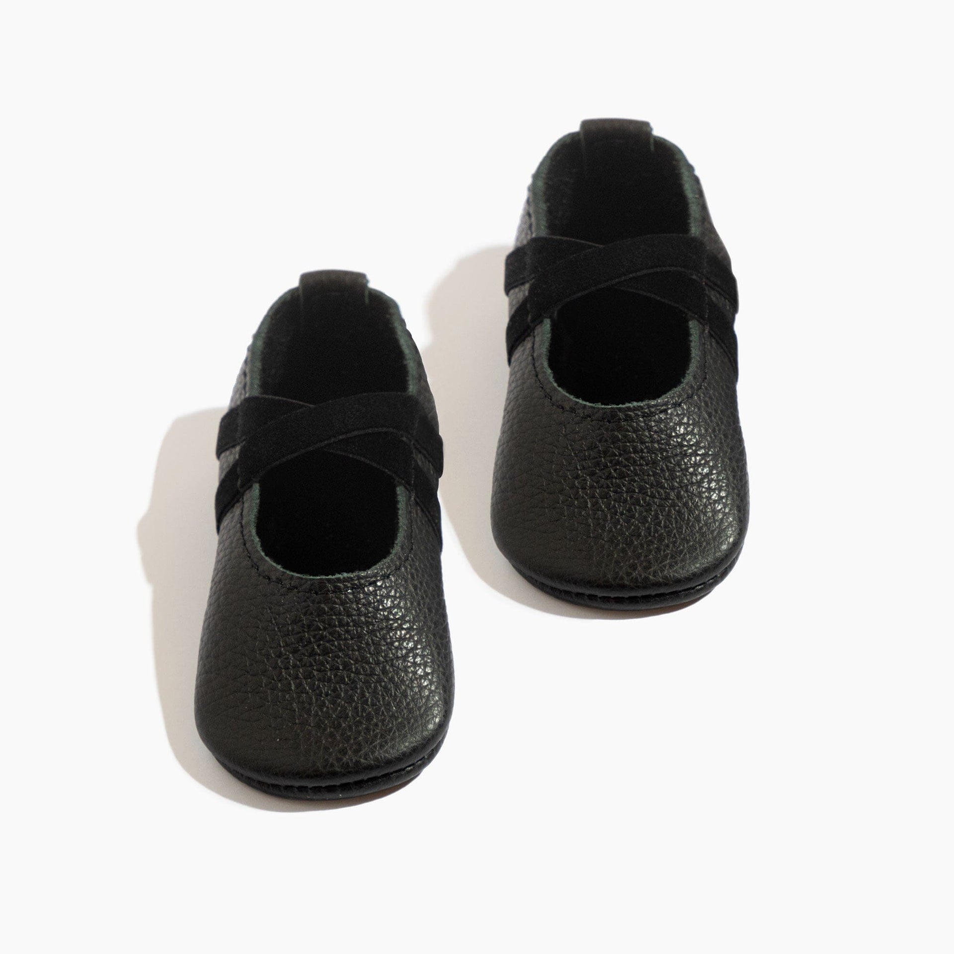 Ebony Ballet Slipper Baby Shoe Hard Sole / 3