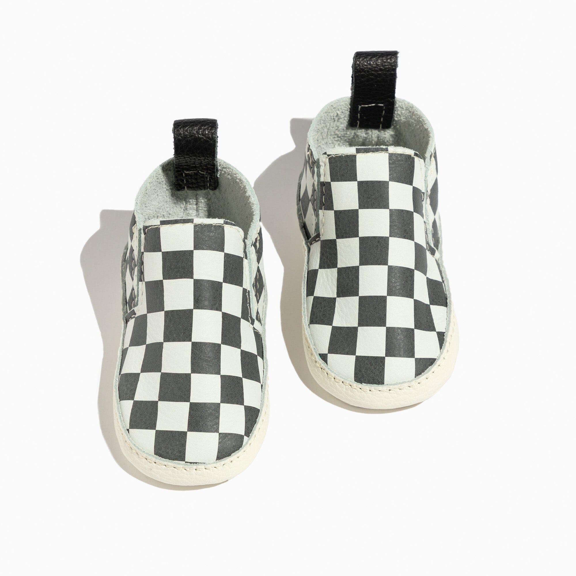 Ebony Check Slip On Baby Shoe Slip On Soft Sole 
