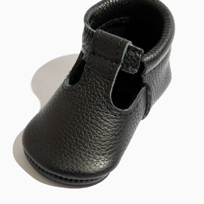 Ebony T-Bar Baby Shoe T-Bar Soft Sole 