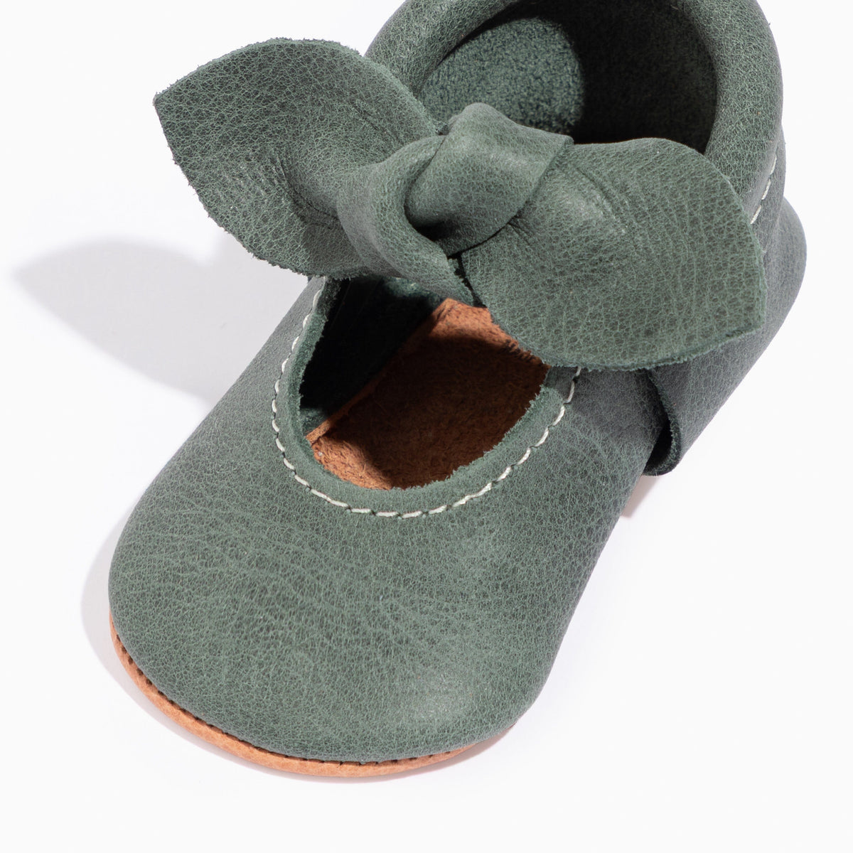 Evergreen Knotted Bow Baby Shoe Knotted Bow Mocc Soft Sole 