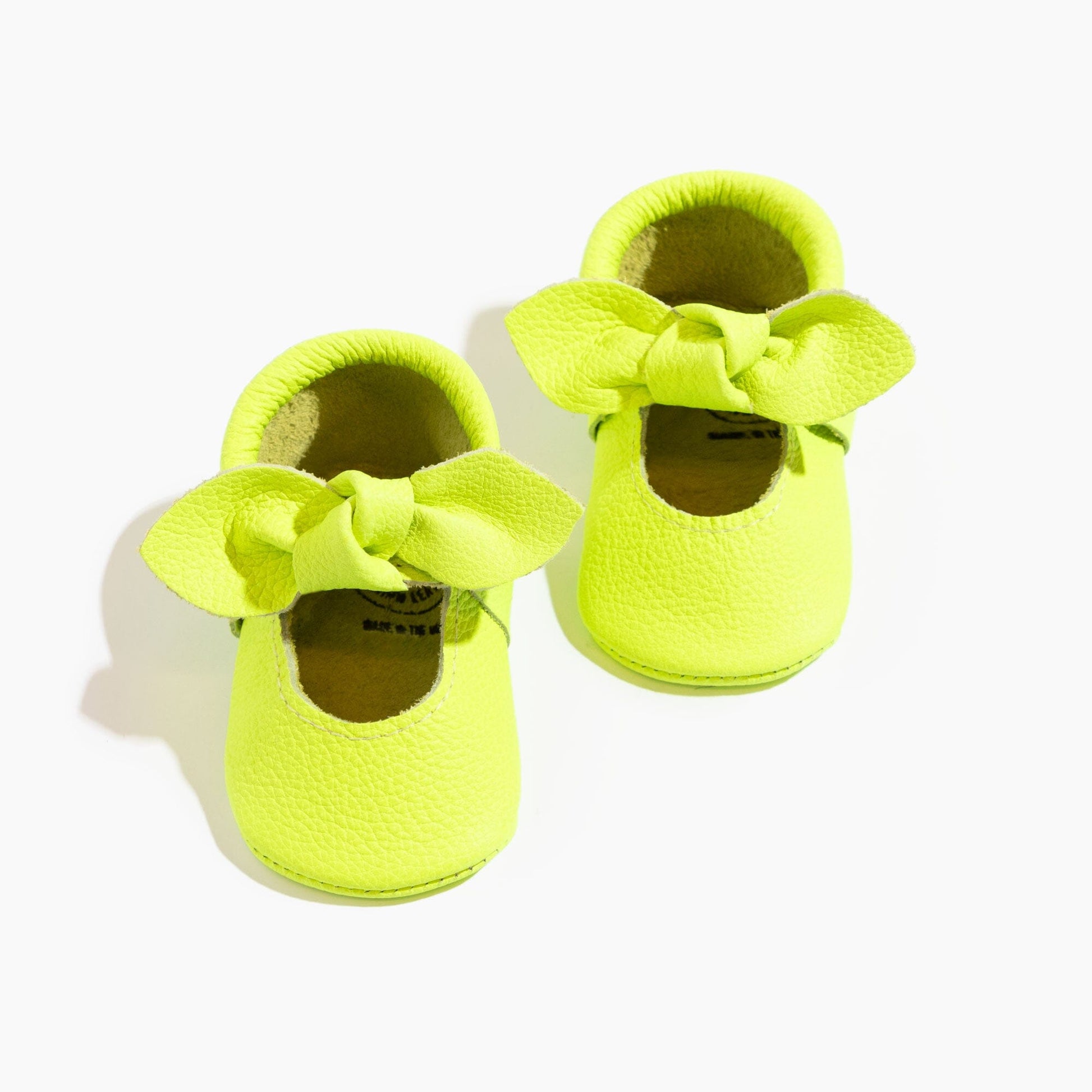 Extra Yellow Knotted Baby Shoe Knotted Bow Mocc Soft Sole 