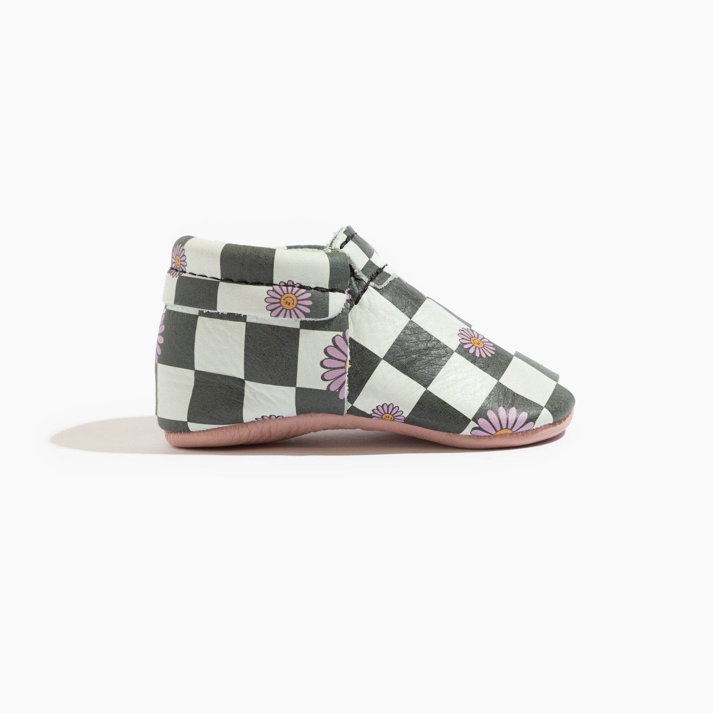 Flower Power Check City Baby Shoe City Mocc Soft Sole 