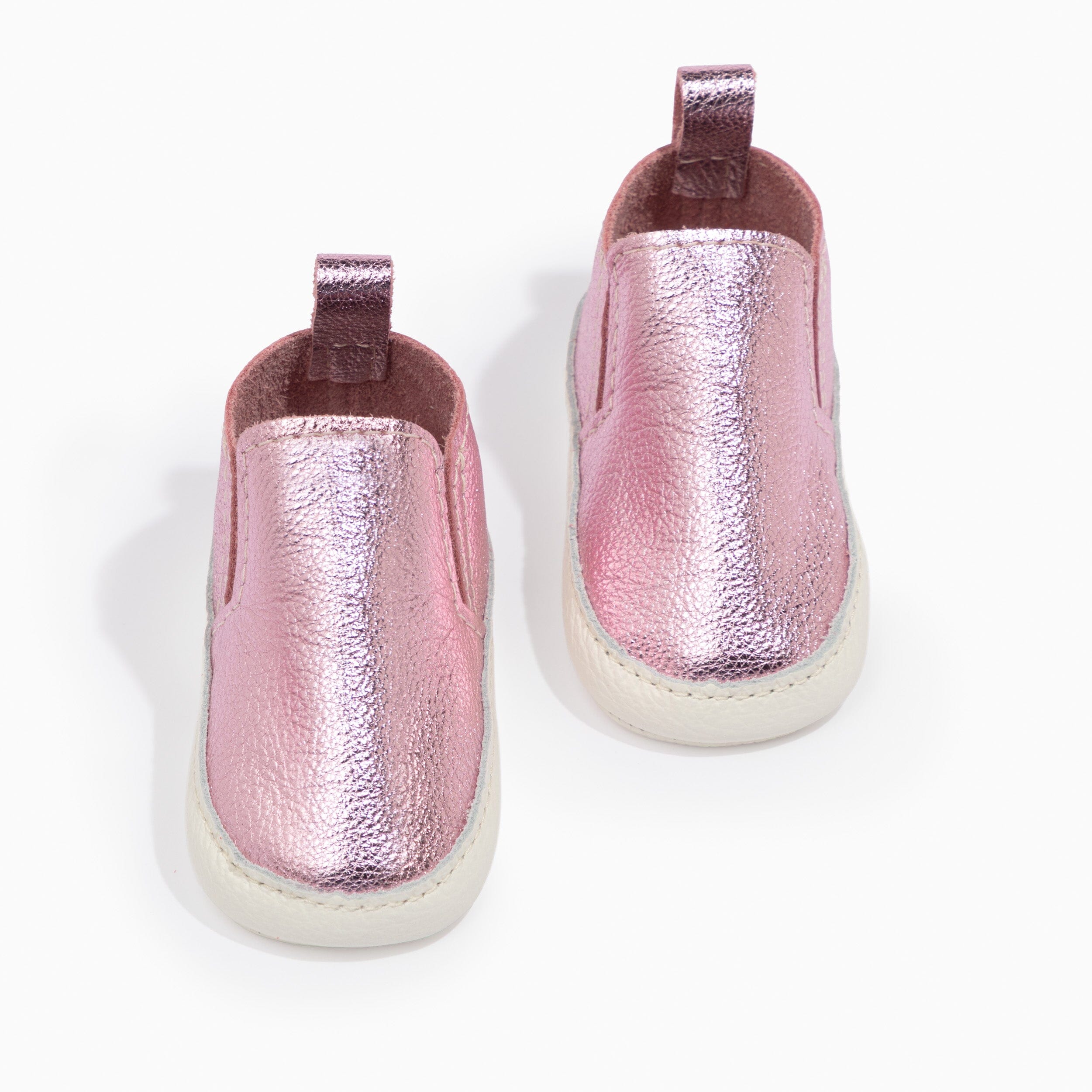 Frosted Rose Slip On Baby Shoe Slip On Soft Sole 