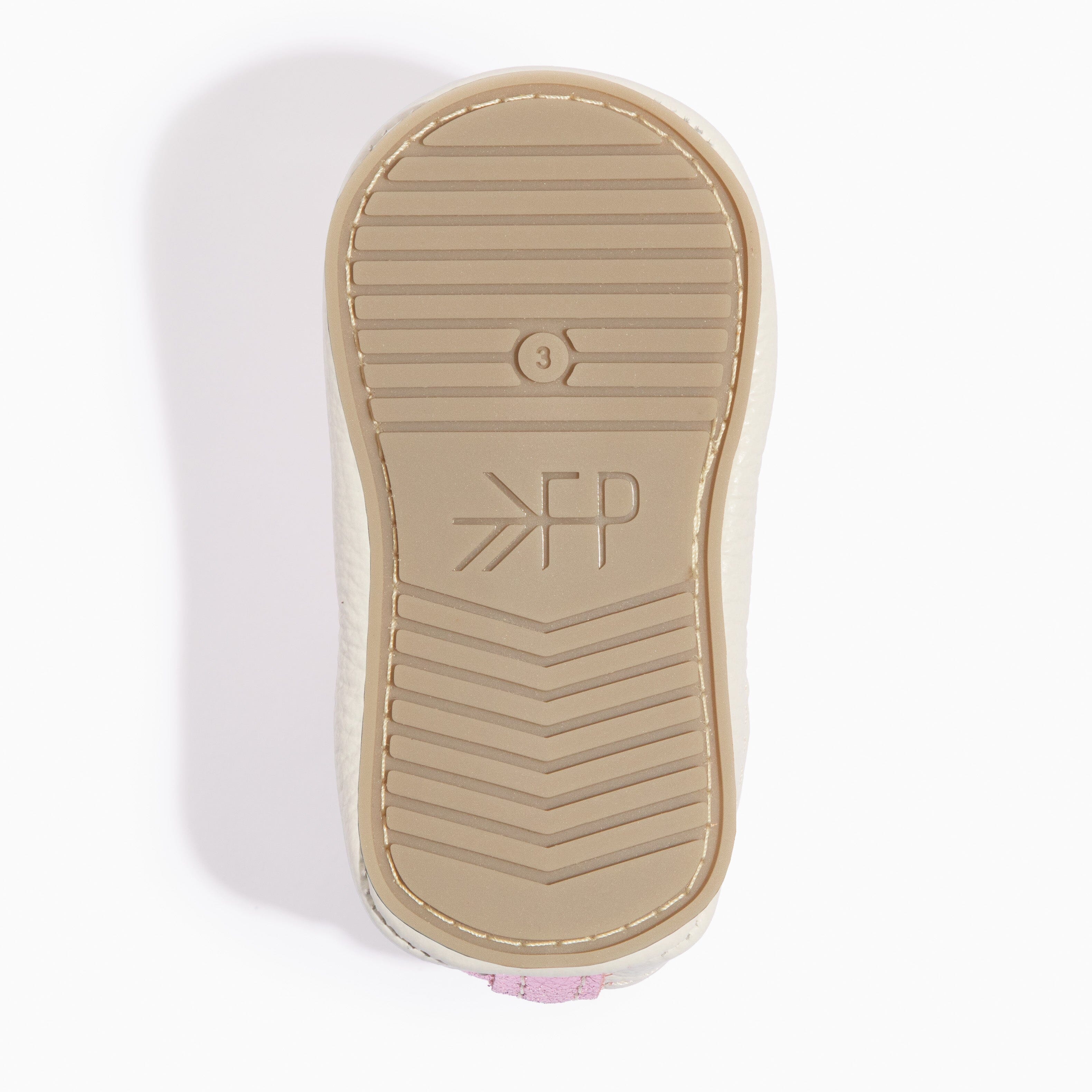 Frosted Rose Slip On Baby Shoe Slip On Soft Sole 