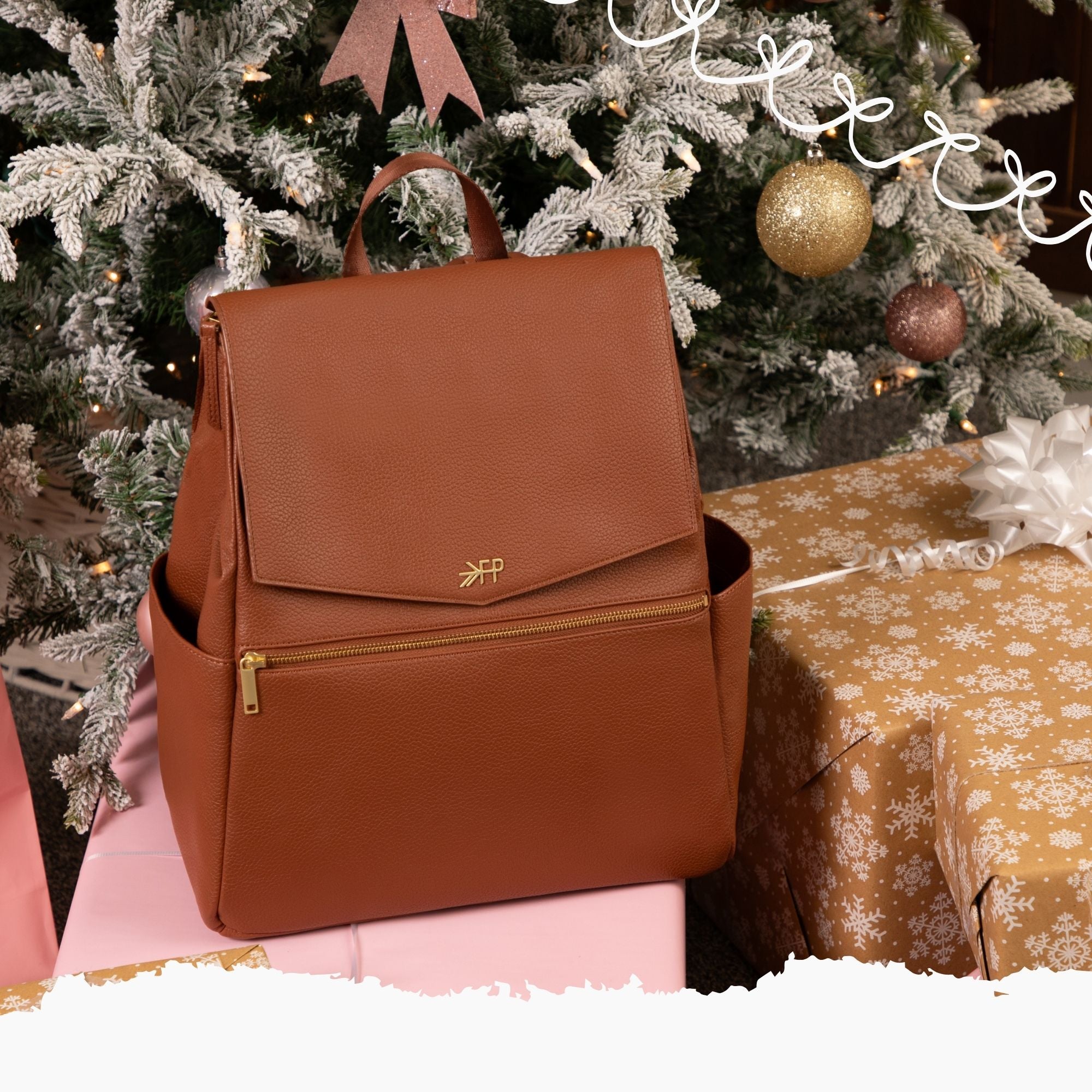 Classic Holiday Backpack Diaper Bag