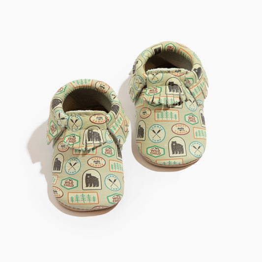 Gone Camping Moccasin Baby Shoe Moccasin Soft Sole 